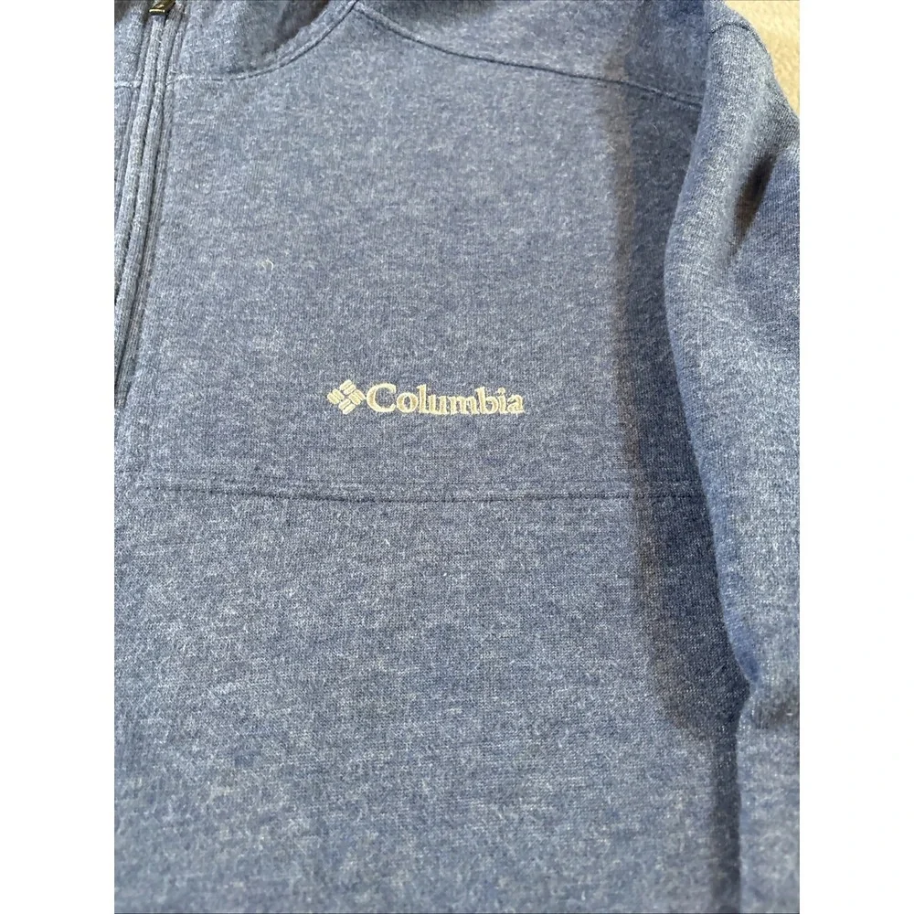 Columbia Blue 1/4 Zip Jacket/Sweatshirt Size Large